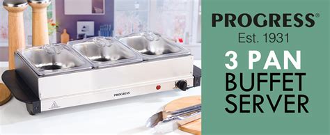 Progress Ek P Electric Buffet Server Pan Hot Plate Food Warmer Tray X L Removable
