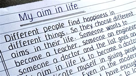 My Aim In Life Essay Essay On My Aim In Life My Aim In Life