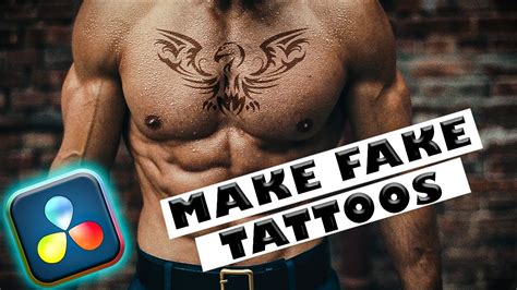 Make Fake Tattoos In Davinci Resolve Surface Tracker Youtube