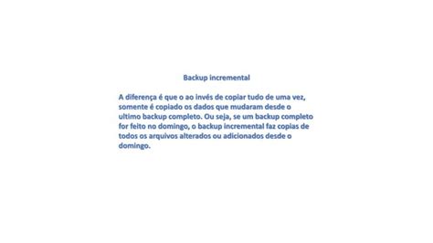 Entendendo Backup de forma simples e básica PPT