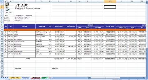 Cara Menghitung Gaji Karyawan Dengan Rumus Excel VLOOKUP Webpediax