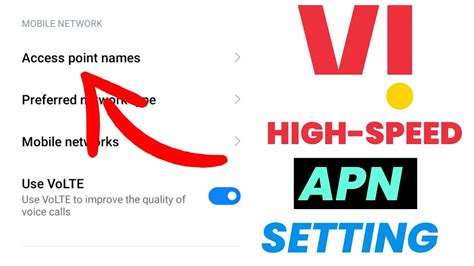 100 Mb S Speed Vi Apn Setting 4g 2022 Vi Network Problem Vi