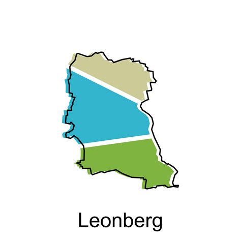 Leonberg City Map. vector map of German Country design template with ...