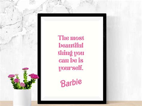 Barbie Quote Wall Art Printable Barbie Pink Art Wall Art Quotes