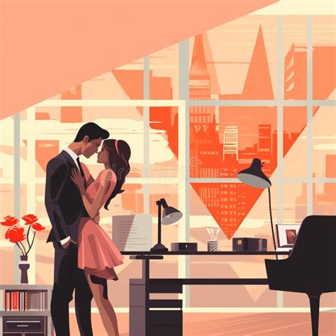 Office Romance Love Affair Work Stock Illustrations 43 Office Romance