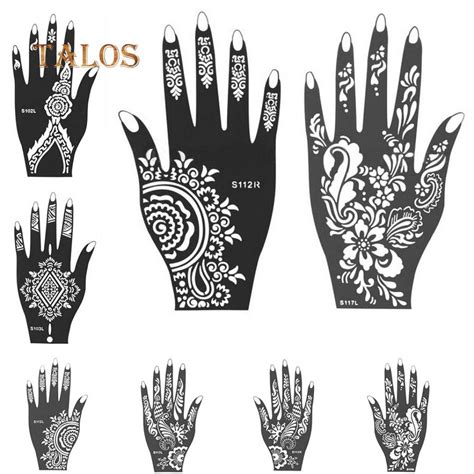 Buy India Henna Mehndi Temporary Tattoo Stencil Kit For Women Hand Body