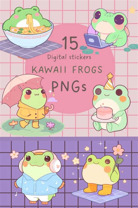 Frog Png Kawaii Sticker Manga Frog Png Anime Sticker Kawaii Frog Cute