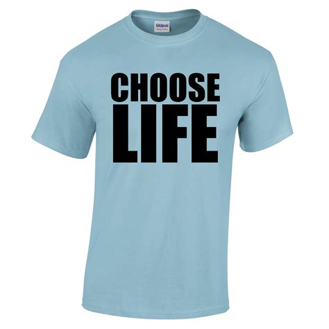 CHOOSE LIFE Wham Retro 80s T Shirt Fancy Dress George Michael Cheap And