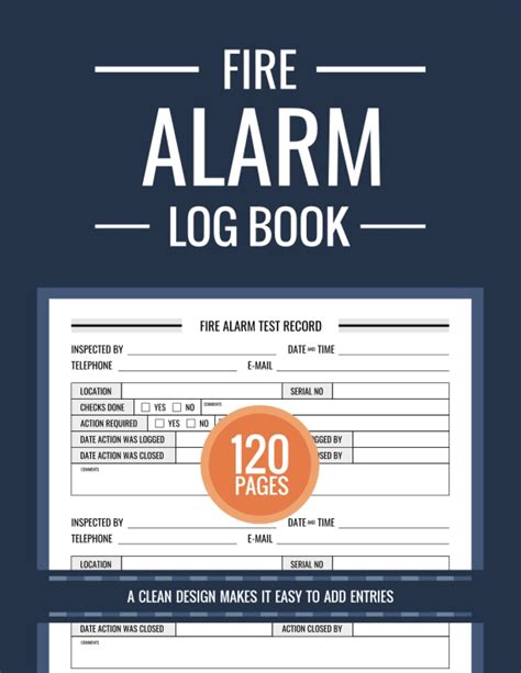 Fire Alarm Log Book Fire Alarm Test Log Book Fire Alarm