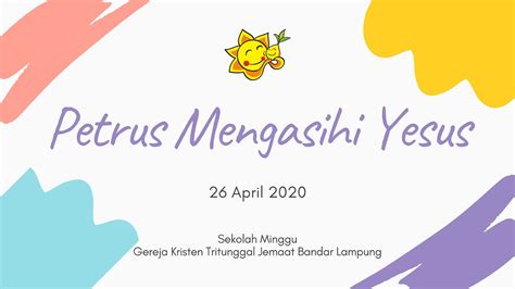 Sekolah Minggu Online GKT Bandar Lampung 26 April 2020 YouTube