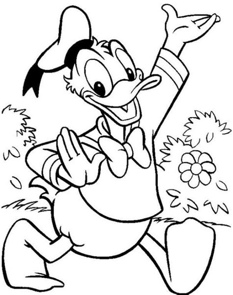 Dibujo De El Pato Donald Para Colorear Dibujos Infantiles De El Pato