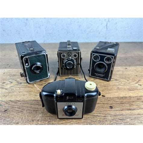 Four Kodak Brownie And Box Brownie Cameras