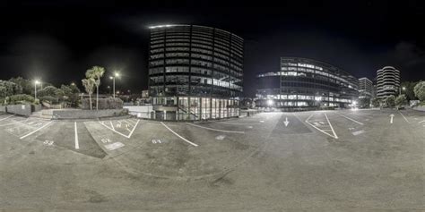 Nighttime View Of Modern Architecture In Wellington New Zealand HDRi