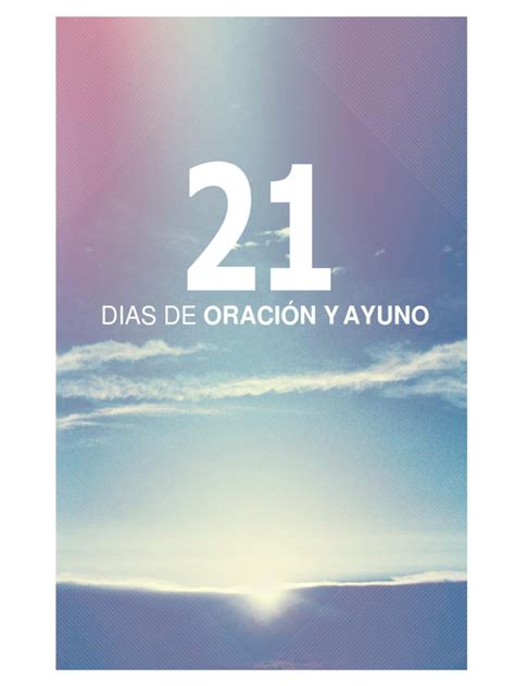 21 Dias De Ayuno Y Oracion 0 Pdf Rápido Oración