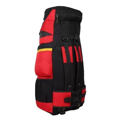 Polyester Red Black Ranger 50L Top Load Rucksack Bag Number Of