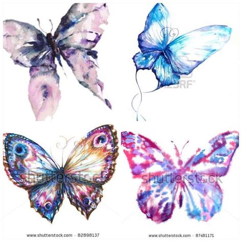 Watercolor Butterfly Tattoo Watercolor Butterflies For Future Tattoo