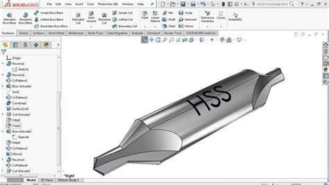 Center Drill Solidworks Youtube