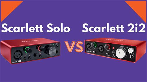 Scarlett Solo vs Scarlett 2i2 Head to Head Review - Instrumental Global