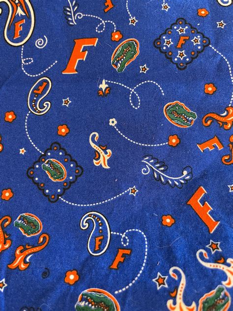 University Of Florida Fabric College Football Fabric Cotton Gator