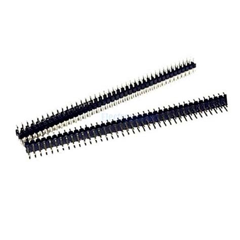 10pcs 40 Pin 254mm 2x40pin Male Double Row Pin Header Strip