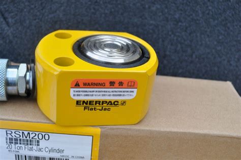 ENERPAC RSM 200 HYDRAULIC CYLINDER FLAT JAC 20 TON NEW EBay