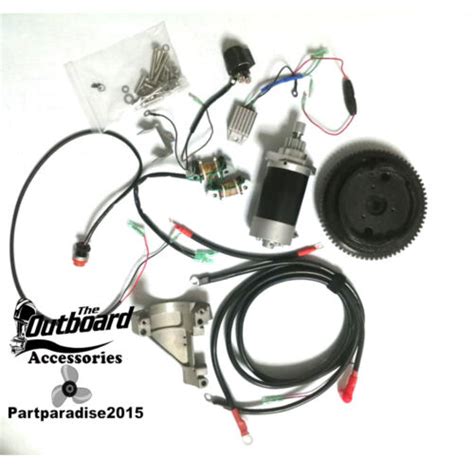 Electric Start Motor Kit Fit Yamaha Outboard New 9 9hp 4 Stroke F9 9mshg 6auk S Ebay