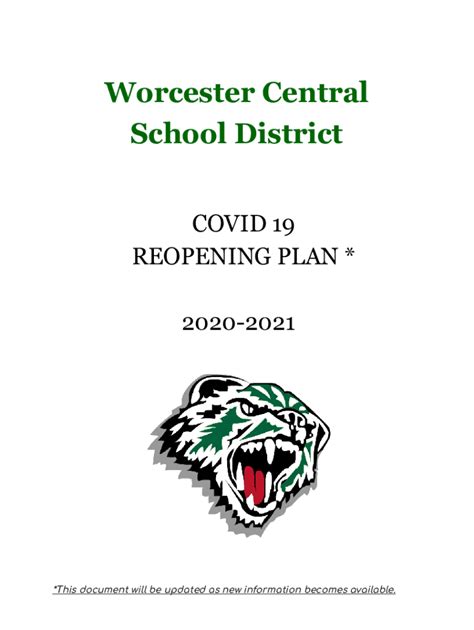 Fillable Online New Hartford Central School - DISTRICT REOPENING PLAN Fax Email Print - pdfFiller