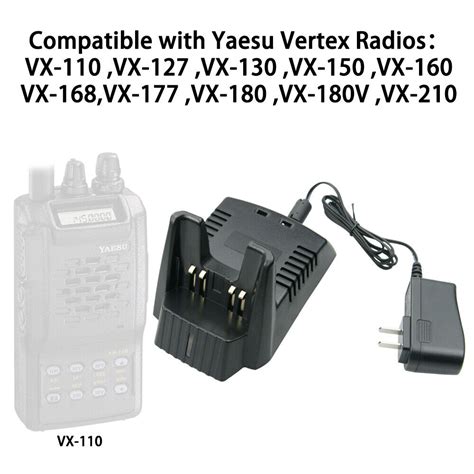 FNB V67LI Li Ion Battery Charger For YAESU VERTEX VX 160 VXA 210 VX 150