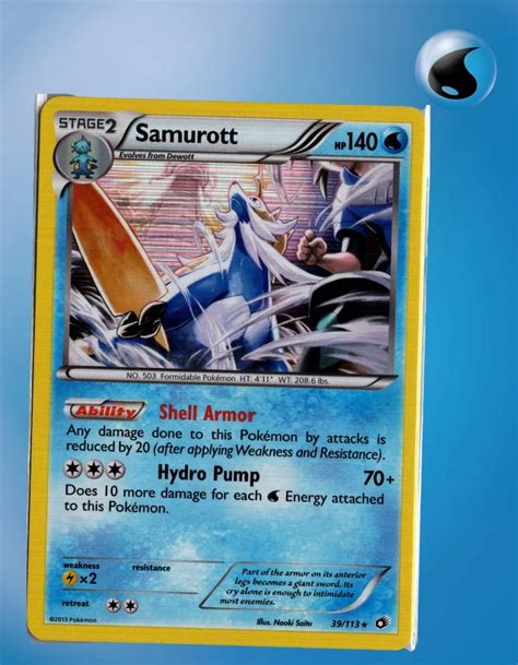 Samurott 39 113 Legendary Treasures TCG Coleccionistas