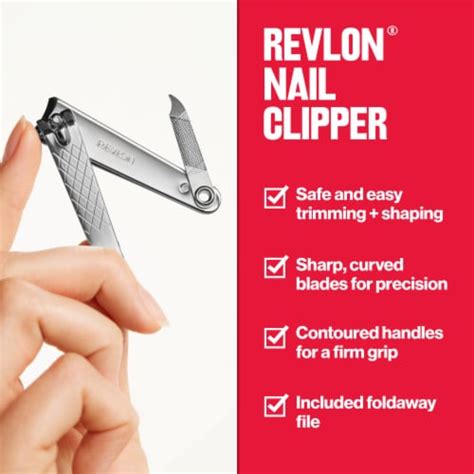 Revlon Nail Clipper 1 Ct Smiths Food And Drug