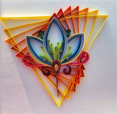 This Artwork Of Paper Quilling Is Transform From Line Art We Found