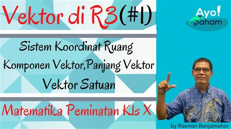 Vektor Dalam Ruang Tiga Dimensi Sistem Koordinat Ruang And Panjang