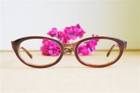 Eyeglass Vintage 1960s Cateye Glasses New Old Stock Frames Etsy Vintage Eyeglasses Cat Eye