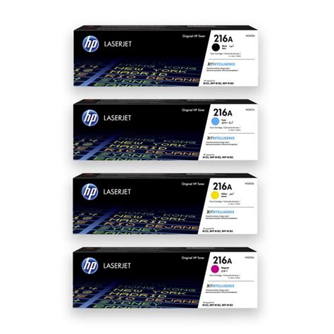 HP 216A Pack de 4 Cartouches de toner originales Noir, Jaune, Cyan, Magenta