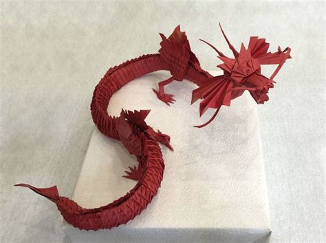 Chinese Dragon 4 5 By Mikiller Easy Origami Dragon Origami Dragon Useful Origami