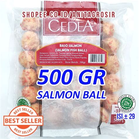 Jual Cedea Salmon Ball Gr Isi Pcs Bola Bakso Salmon Steamboat