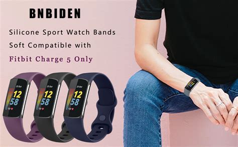 [3 Pack] Bnbiden Sport Bands Compatible With Fitbit Charge 5 Bands Women Men