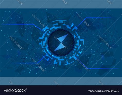 Thorchain rune token symbol defi project Vector Image