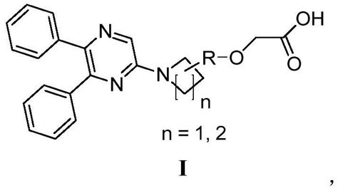 一种56 二苯基吡嗪 2 氮杂环类化合物及其制备方法和应用