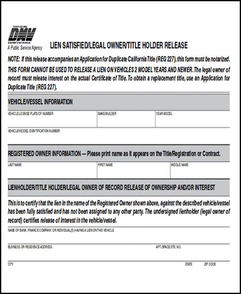 Reg Dmv Form