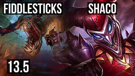 FIDDLESTICKS Vs SHACO JNG 1300 Games 7 2 12 900K Mastery KR