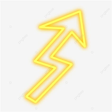 Neon Lights Effect Hd Transparent Yellow Lightning Neon Light Effect