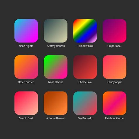 Premium Vector Vector Bright Colourful Gradients Background Set