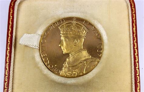 Lot Great Britain 1937 Gold 0 916 Coronation Medal Of George VI