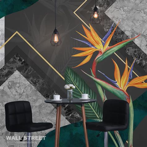 Акцентные стены в интерьере кухни - обои Exquisito 8-1 | Акцентная ...