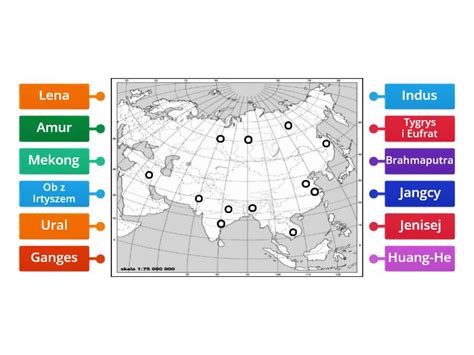 Rzeki Azji Labelled Diagram