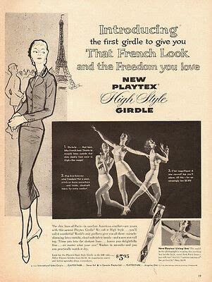 Vintage Lingerie AD Playtex High Style Girdle The French Look EBay