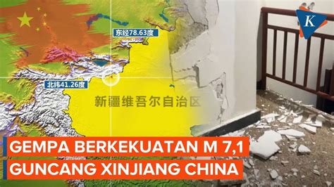 China Dilanda Gempa Magnitudo 7 1 Aliran Listrik Putus Dan 2 Rumah