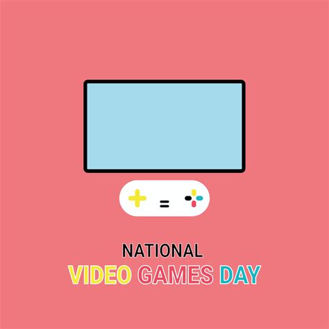 National Video Games Day background. 27531125 Vector Art at Vecteezy