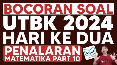 Bocoran Soal Utbk Penalaran Matematika Youtube